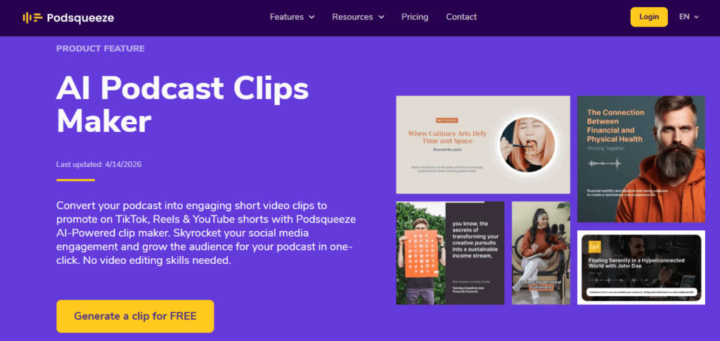 Podsqueeze screenshot