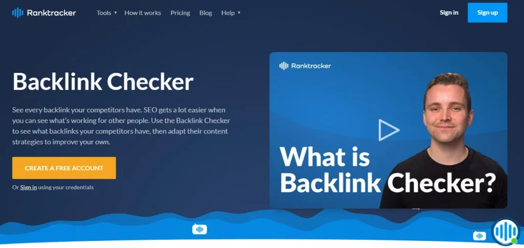 Ranktracker screenshot