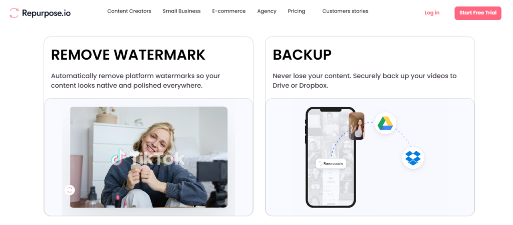 Repurpose.io screenshot