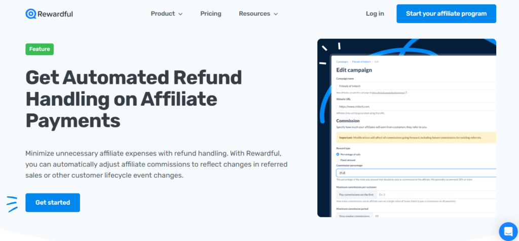 Rewardful screenshot