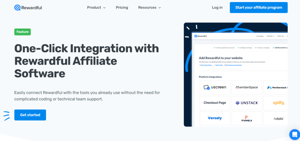 Rewardful screenshot