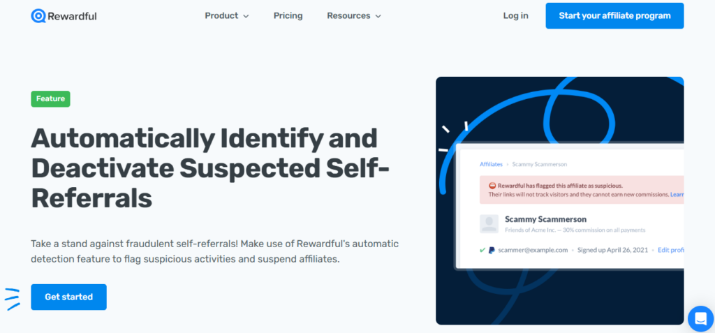 Rewardful screenshot