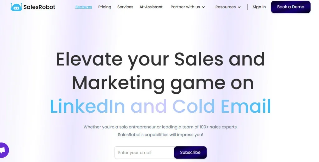 SalesRobot screenshot