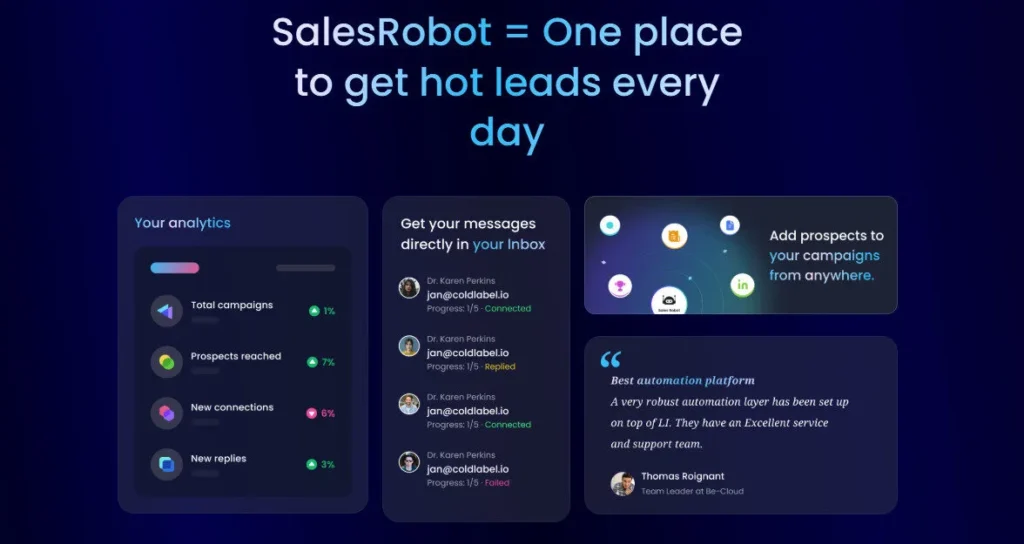 SalesRobot screenshot