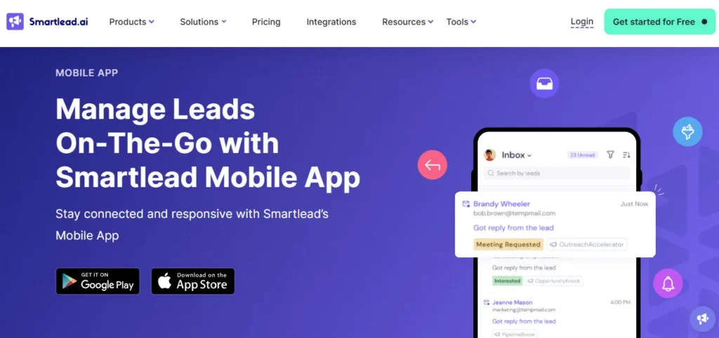 Smartlead AI screenshot