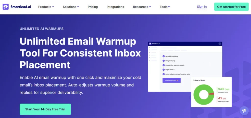 Smartlead AI screenshot