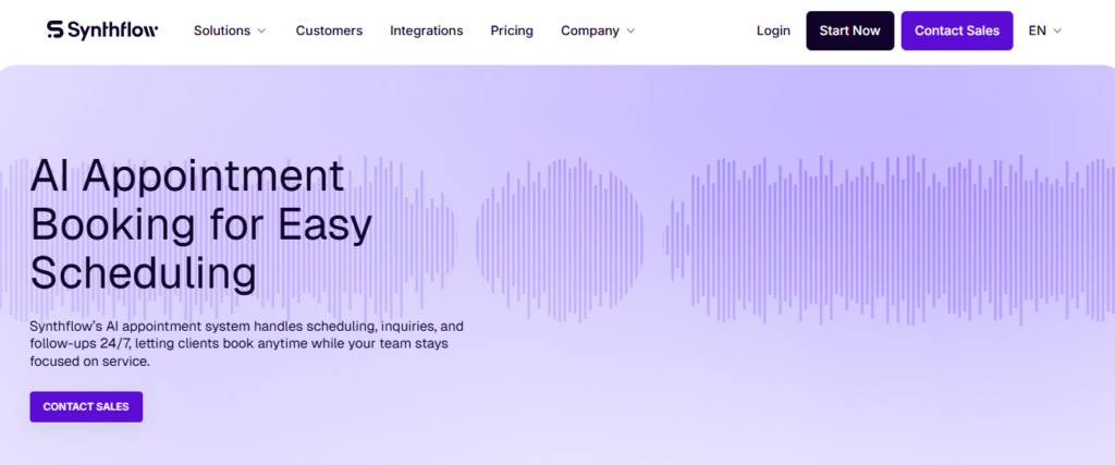 Synthflow AI screenshot