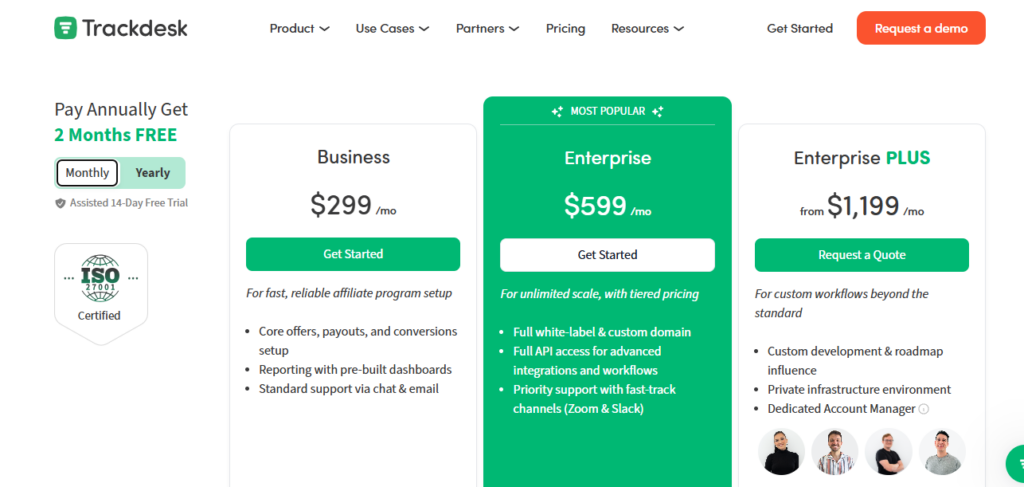 Trackdesk screenshot