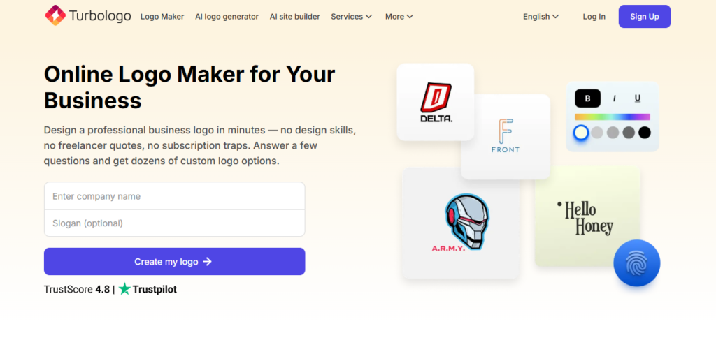Turbologo screenshot