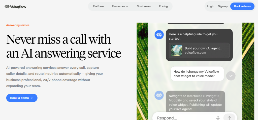 Voiceflow screenshot