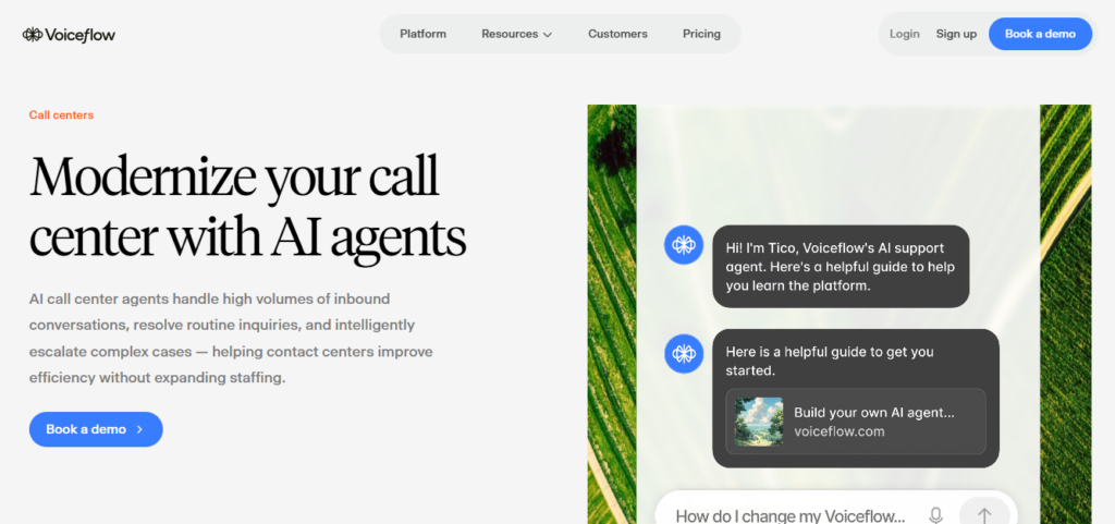 Voiceflow screenshot