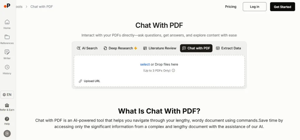 Paperguide AI screenshot