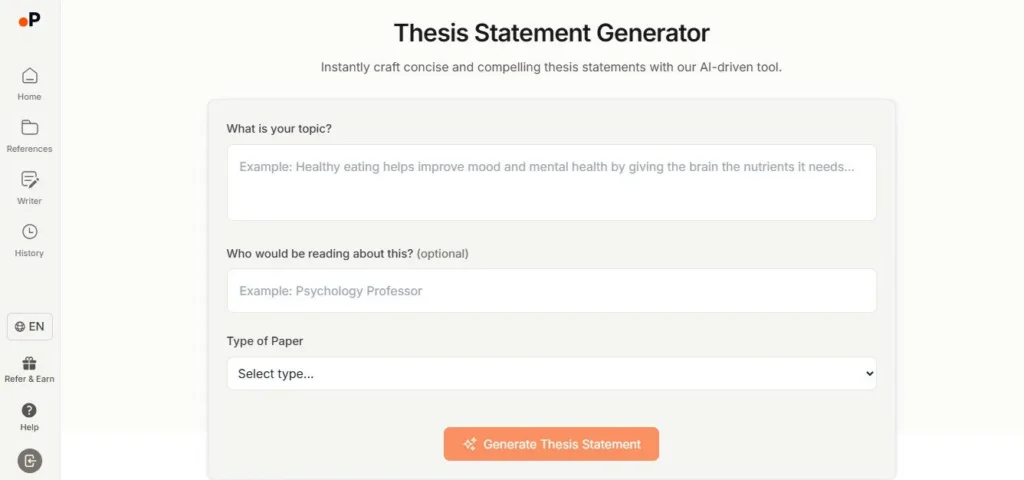 Paperguide AI screenshot