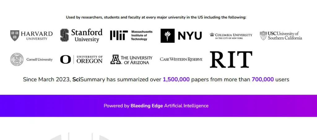 SciSummary screenshot