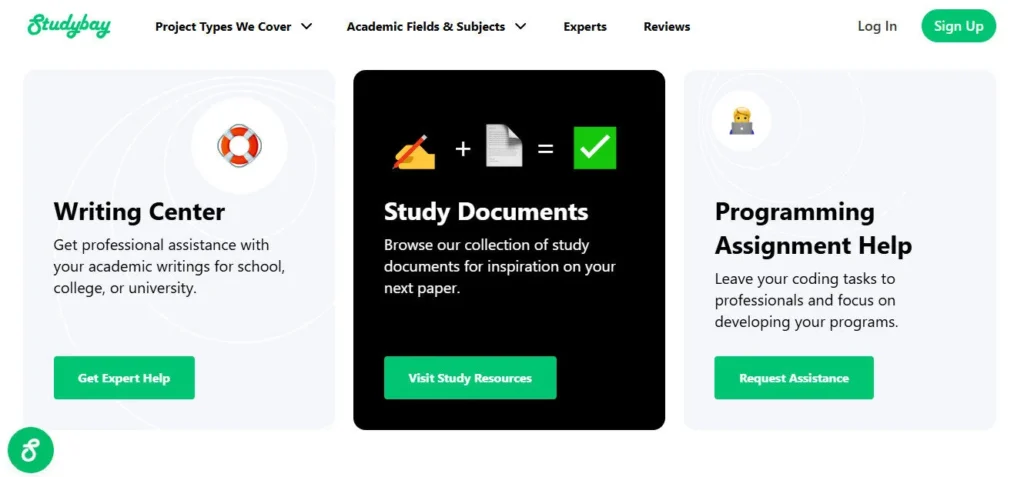 Studybay screenshot