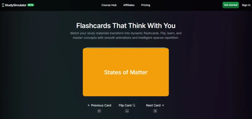 StudySim AI screenshot