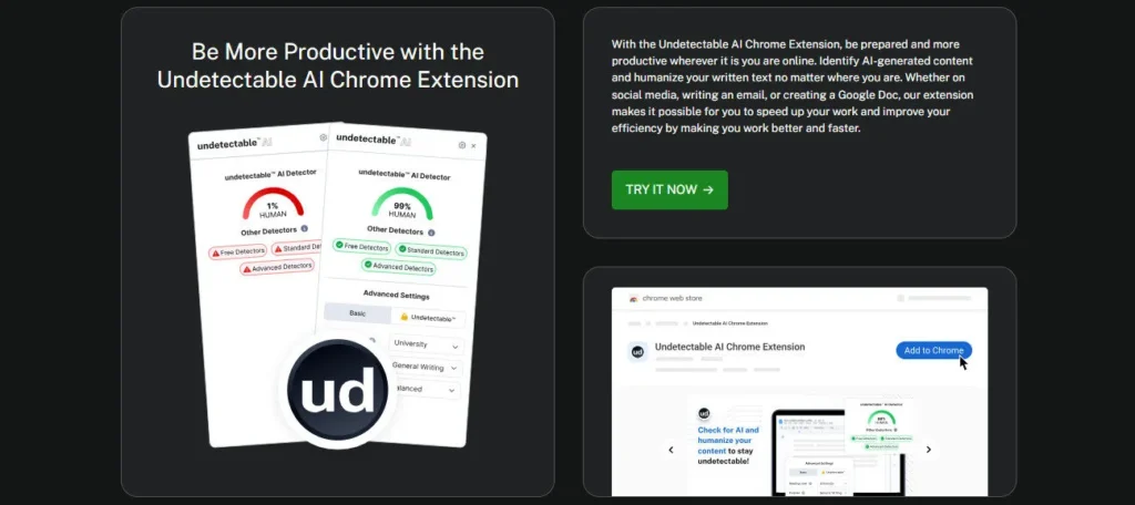 Undetectable AI screenshot
