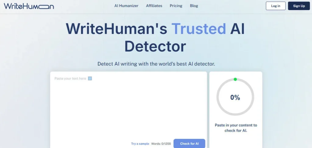 WriteHuman AI screenshot