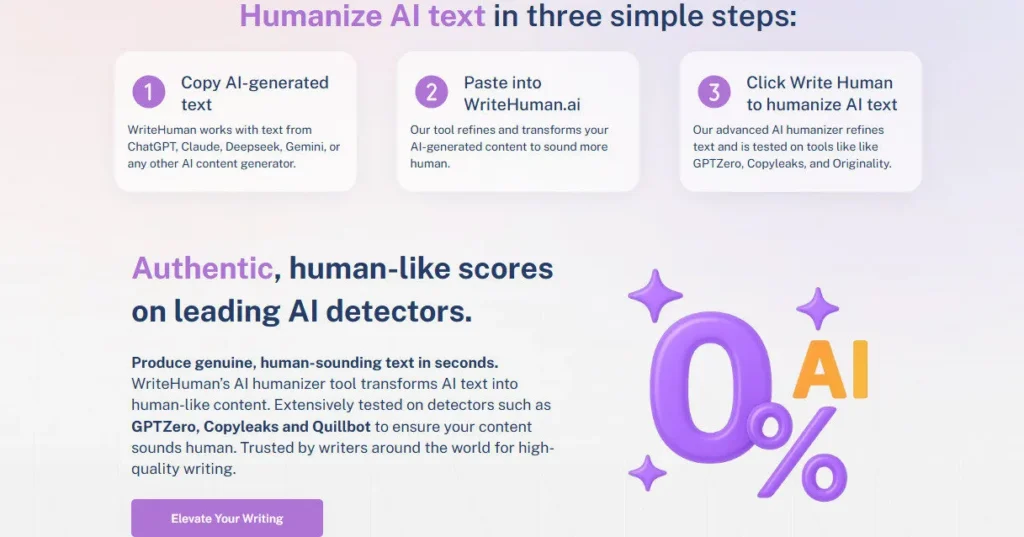 WriteHuman AI screenshot