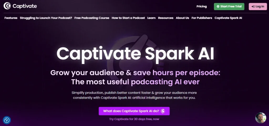 Captivate.fm screenshot