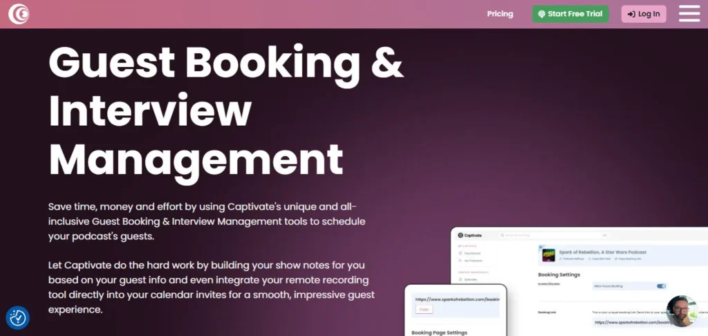 Captivate.fm screenshot