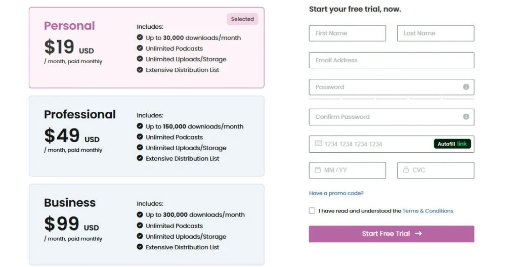 Captivate.fm screenshot