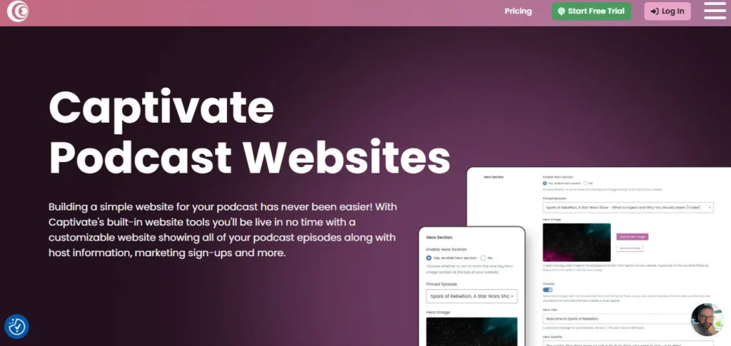 Captivate.fm screenshot