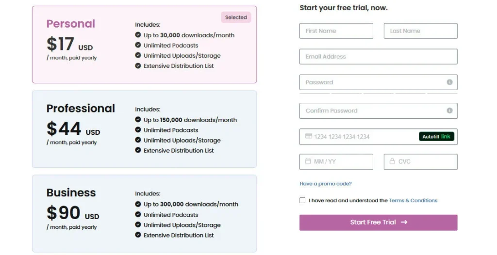 Captivate.fm screenshot