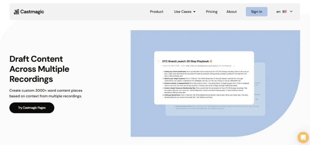 Castmagic screenshot