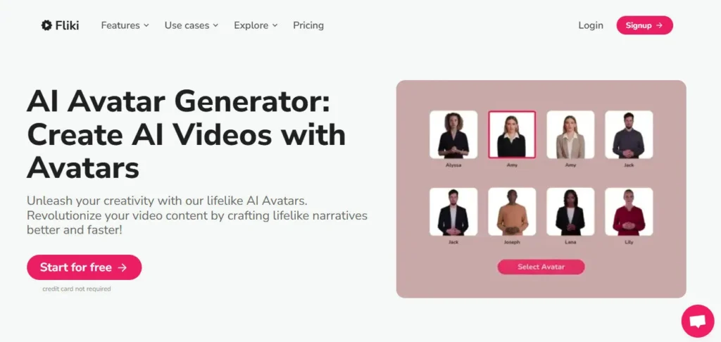 Fliki AI screenshot