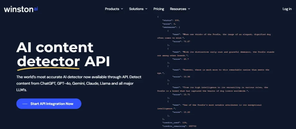 Winston AI screenshot