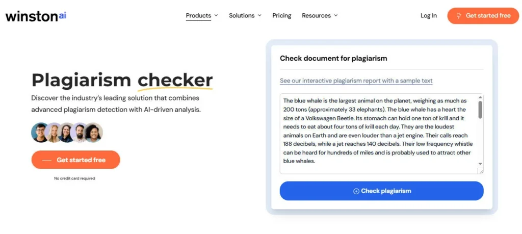 Winston AI screenshot