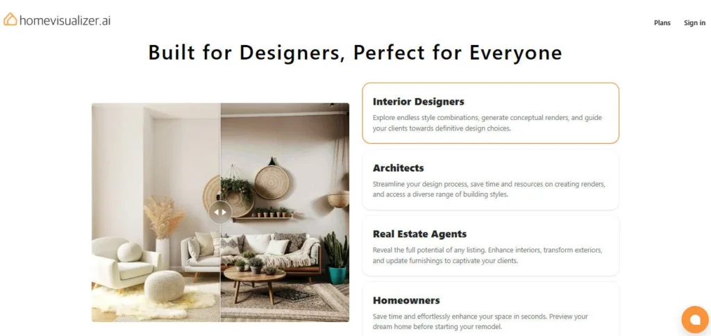 HomeVisualizer AI screenshot