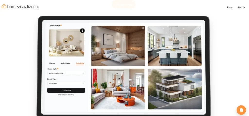 HomeVisualizer AI screenshot