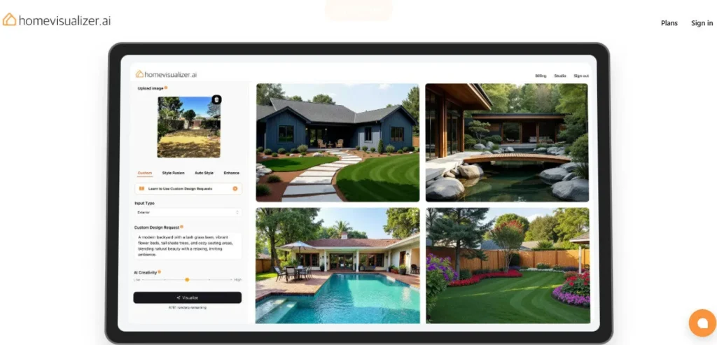 HomeVisualizer AI screenshot