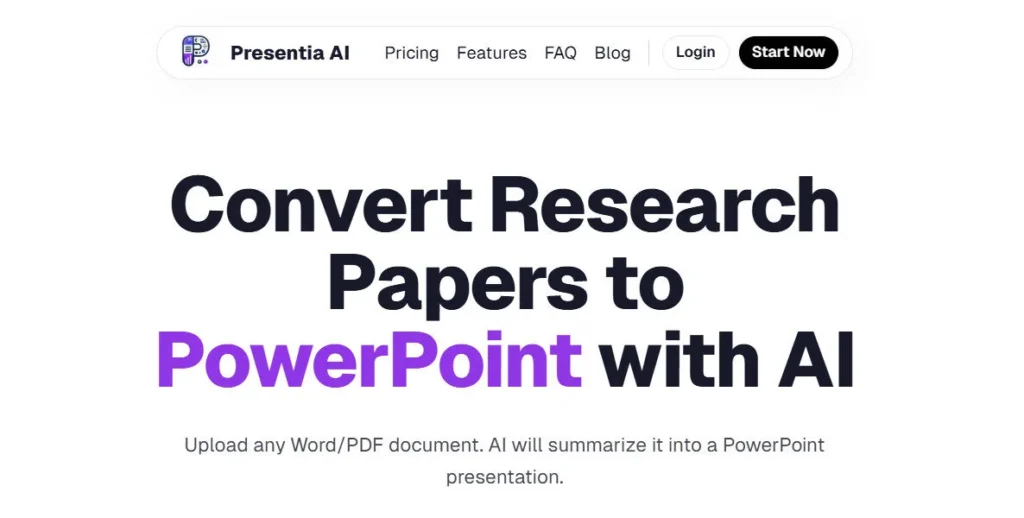 Presentia AI screenshot