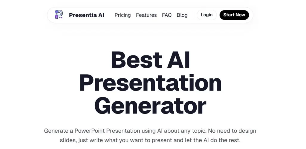 Presentia AI screenshot