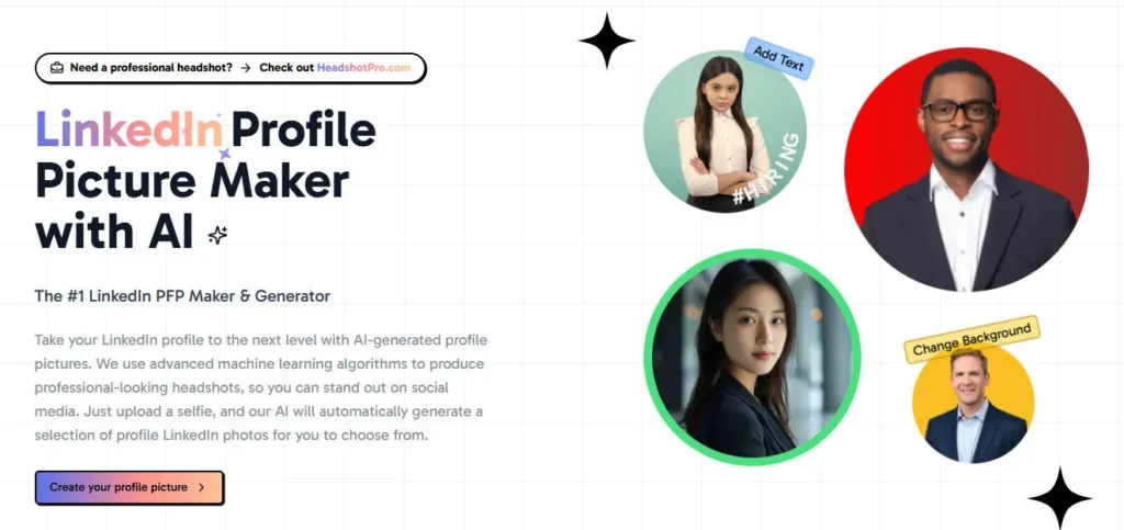 Profile Picture AI screenshot