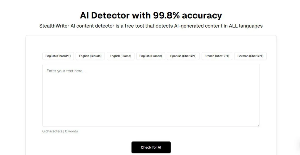 StealthWriter screenshot