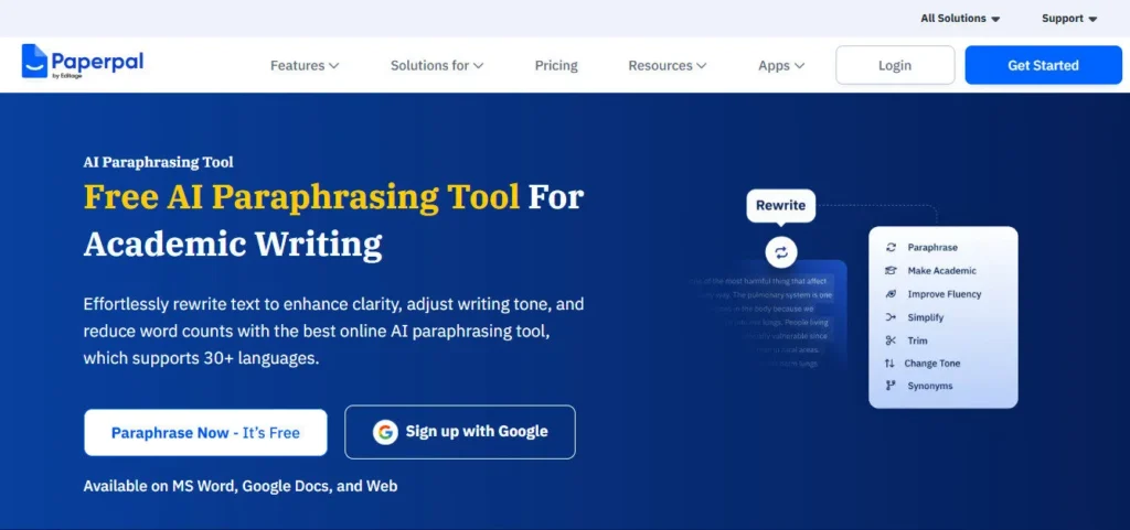 Paperpal AI screenshot