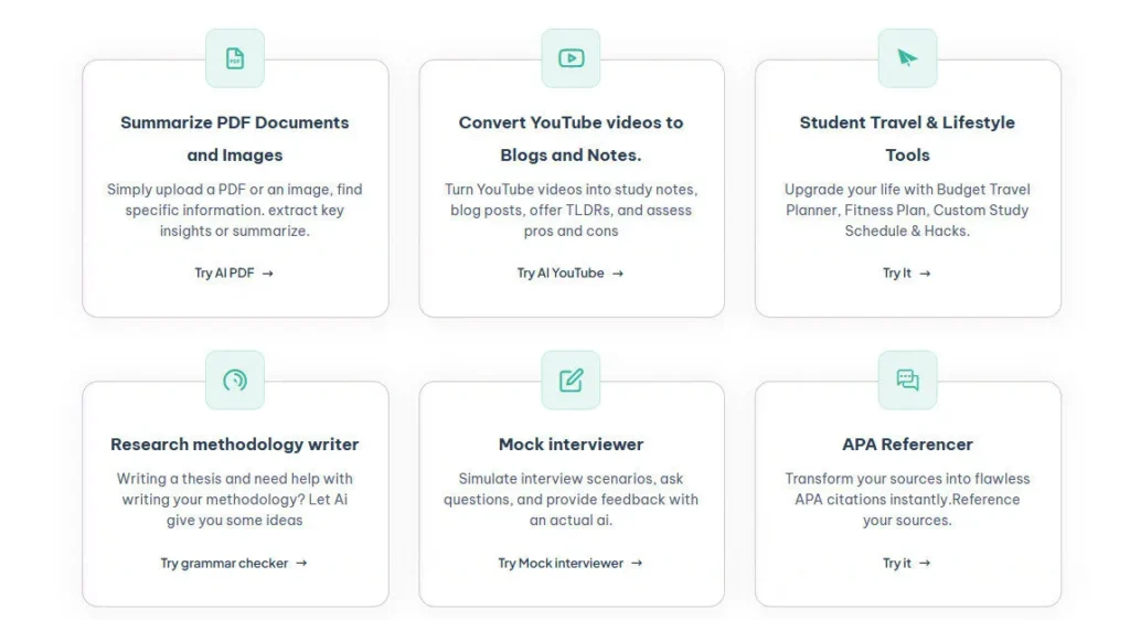 StudentAI screenshot