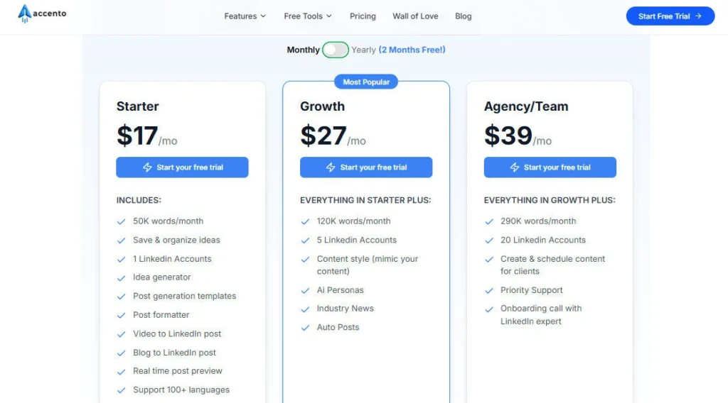 Accento AI screenshot