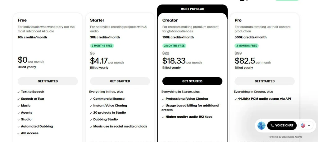 ElevenLabs screenshot