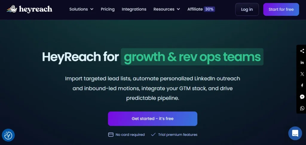 HeyReach screenshot