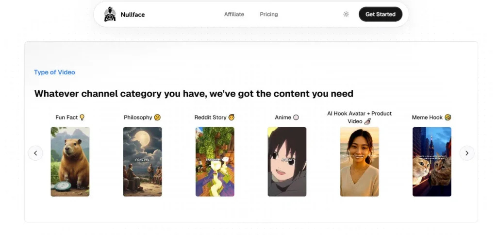 Nullface AI screenshot