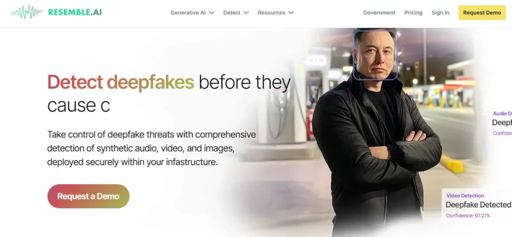 Resemble AI screenshot