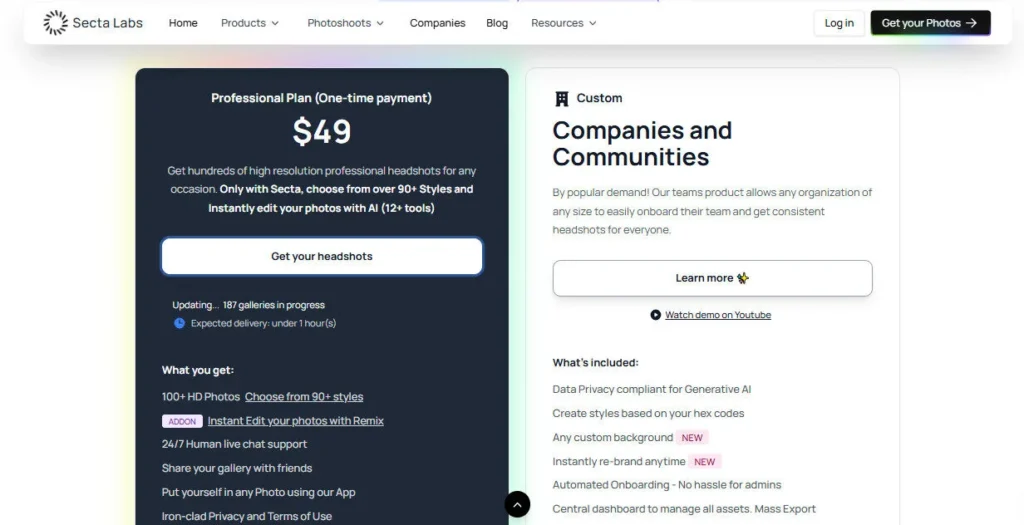 Secta Labs screenshot