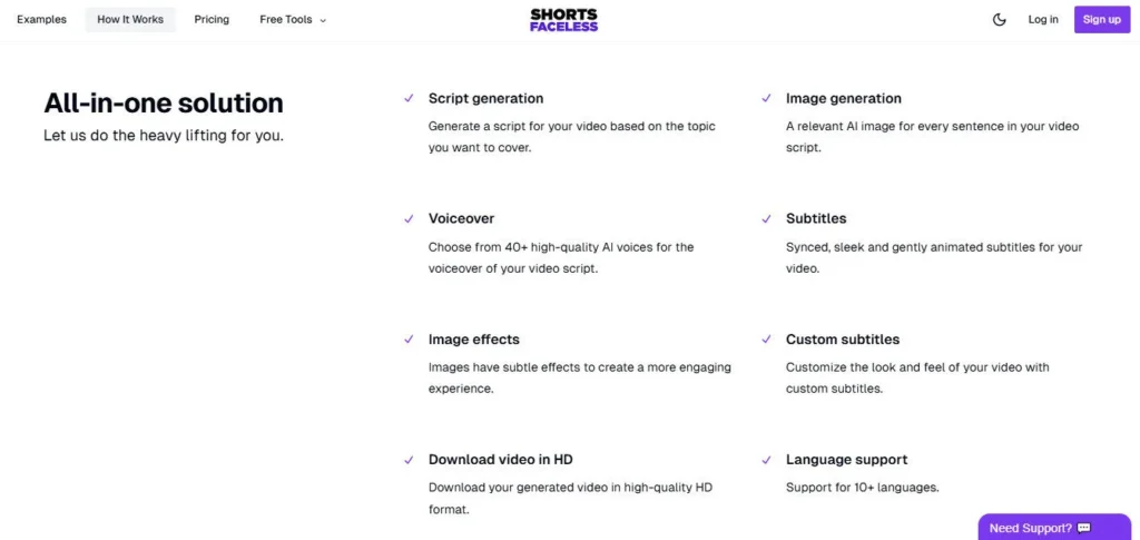 ShortsFaceless screenshot