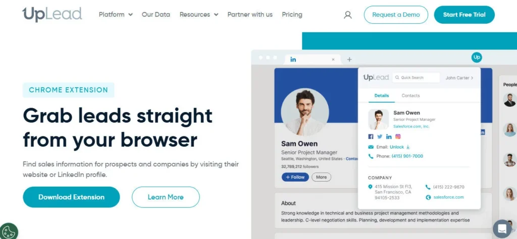 UpLead screenshot