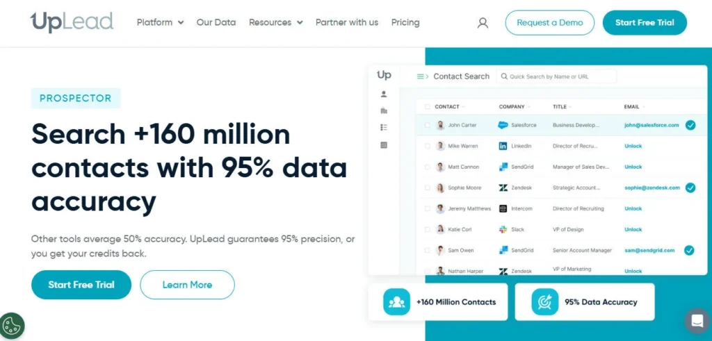 UpLead screenshot